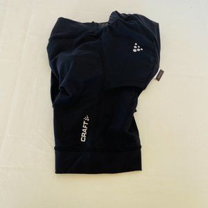 Craft Bike Shorts Womens Small Stretch Slim Fit Motion Pad Black Fitted New